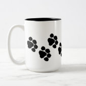 Vlekken van dieren tweekleurige koffiemok (Links)