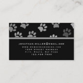 Vlekken van dieren | Zwart-grijs Visitekaartje (Achterkant)