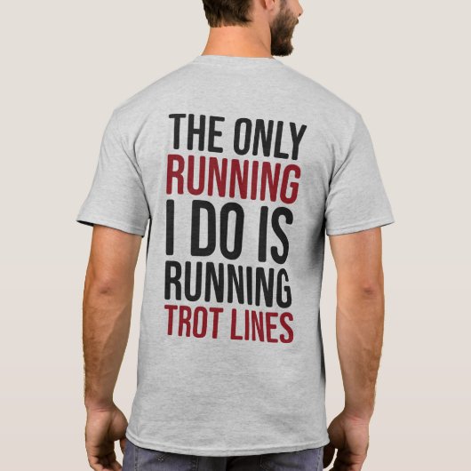 Vlekken van flathead-katvis Vist Shirt met trotten (Achterkant)