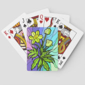 Vlekken van glas Daisy-spelkaarten Pokerkaarten (Achterkant)