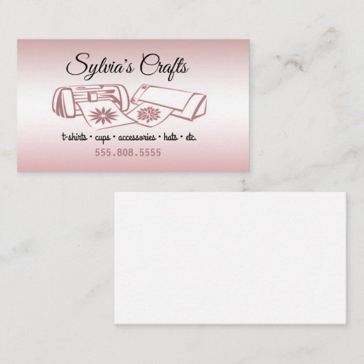 Vlekken van Visitekaartje van vinyl (Voorkant / Achterkant)