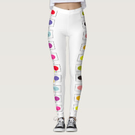 Vlekken & Vierkantjes ontwerp Leggings