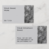Vlekken visitekaartje zijgrijs (Voorkant / Achterkant)