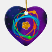 Vlekken voor atoomstructuur keramisch ornament (Voorkant)