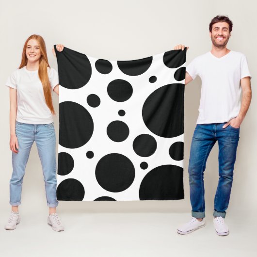 Vlekkerig patroon fleece deken (In situ)