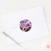 vlekkerige orchidee ronde sticker (Envelop)