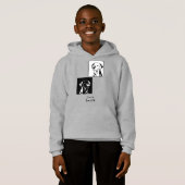 VLEKKERIGE ZWART-WITTE PUPPY HONDEN INGELIJST MET (Voorkant volledig)