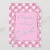 vlekparels elegant verjaardagsaangepast kaart (Voorkant / Achterkant)