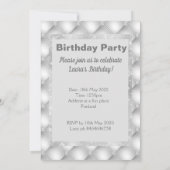 vlekparels elegant verjaarzilver kaart (Achterkant)