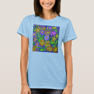 Vlekte Floral Samenstelling - Gepersonaliseerd T-shirt
