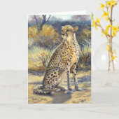 "Vlekte Jageres" Blank Kaart (Gele Bloem)