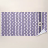 Vlekte Zigzag Beach Towel Strandlaken (Voorkant)