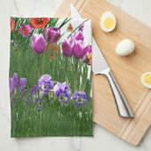 Vlentesvlinderbloemtuin Theedoek (Quarter Fold)