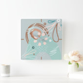 Vlentlichte ventilator Abstract Vierkante Klok (Huis)