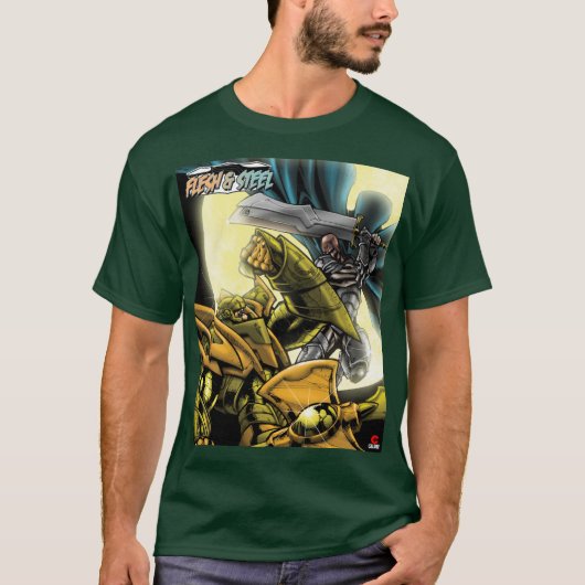 Vlesh and Steel V2 design klassiek t-shirt (Voorkant)