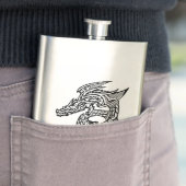 Vleugel Dragon klassieke kolf Heupfles (Voorbeeld)