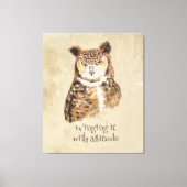 Vleugel het met houding Uil Sassy Attitude Print (Voorkant)