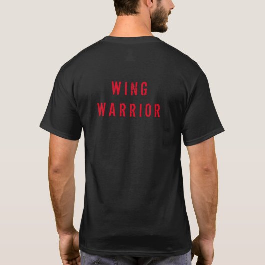 vleugel krijger t-shirt (Achterkant)