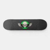 Vleugel Schedel - GROEN Persoonlijk Skateboard (Horizontaal)