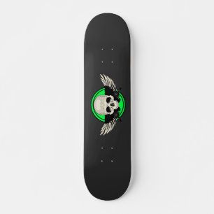 Vleugel Schedel - GROEN Persoonlijk Skateboard