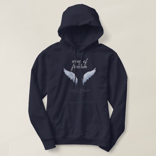 Vleugel van de vrijheid hoodie (Design voorkant)