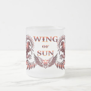 Vleugel van de zon glas mok