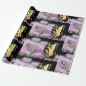 Vleugelaar van de bivlinder cadeaupapier (Uitgerold)