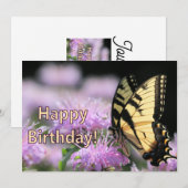 Vleugelaar van de bivlinder feestdagenkaart (Voorkant / Achterkant)