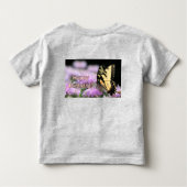 Vleugelaar van de bivlinder kinder shirts (Achterkant)