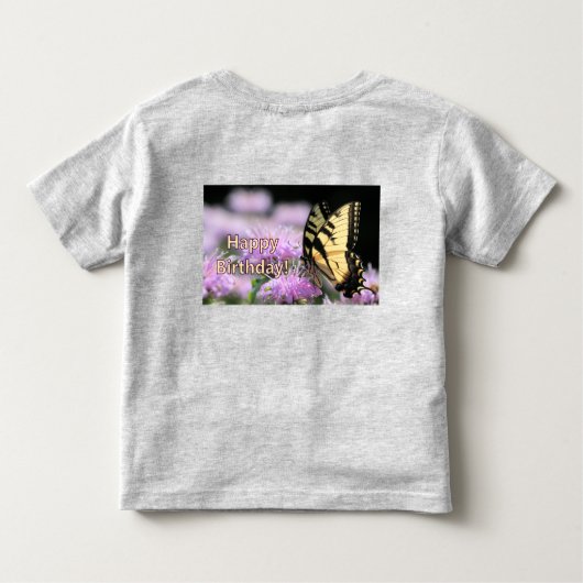 Vleugelaar van de bivlinder kinder shirts (Achterkant)