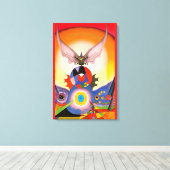 Vleugelaars Genot Canvas Afdruk (Insitu (Houten vloer))