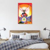 Vleugelaars Genot Canvas Afdruk (Insitu (Slaapkamer))