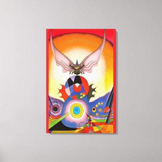 Vleugelaars Genot Canvas Afdruk (Voorkant)