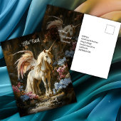 Vleugelde Eenhoorn Fantasie Bos Aanmoedigend Briefkaart