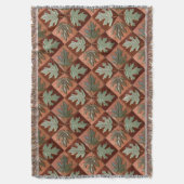 Vleugeldekens met maapelbladeren deken (Voorkant Verticaal)