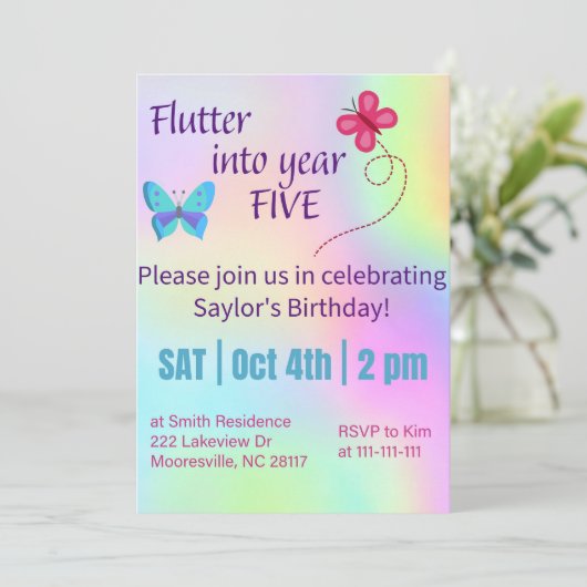 vleugelen het vijfde jaar in kaart (Staand voorkant)