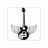 vleugelgitaarstempel rubberstempel (Afrduk)