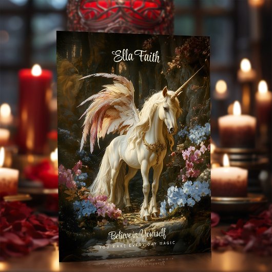 Vleugelhoorn Fantasie Bos Aanmoedigend Briefkaart