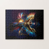 Vleugelige Engel van de Vrijheid Fantasy Kunst Legpuzzel (Horizontaal)