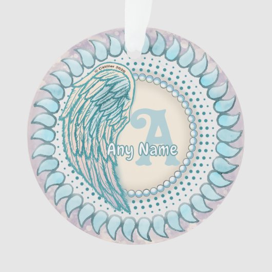 Vleugelmonogram Ornament (voorkant)