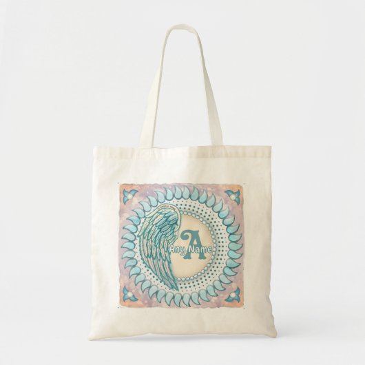 Vleugelmonogram Tote Bag (Voorkant)