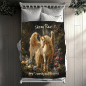 Vleugelpaard  Renaissance vergulde eenhoorn Fleece Deken