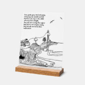 Vleugels als adelaars Christelijke inspiratie Acryl Bord (Hoek)