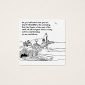 Vleugels als adelaars Christelijke notecard Vierkante Visitekaartjes (Voorkant)