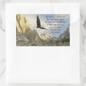 Vleugels als adelaars Jesaja 4o:31 Rechthoekige Sticker (Tas)