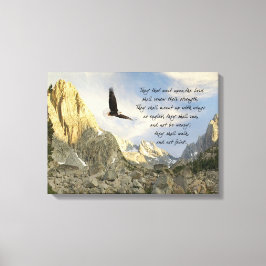 Vleugels als adelaars Jesaja 4o Canvas Afdruk