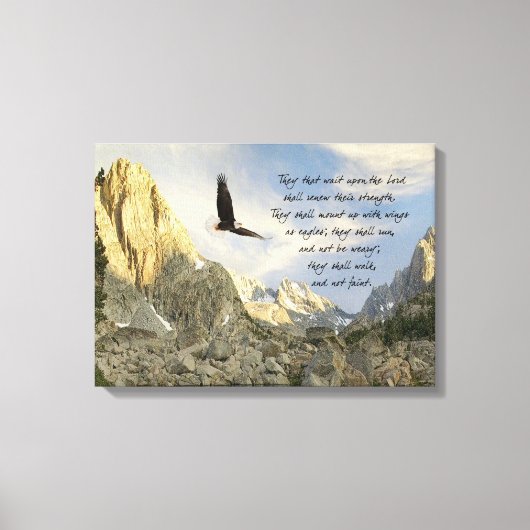 Vleugels als adelaars Jesaja 4o Canvas Afdruk (Voorkant)