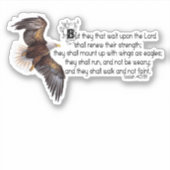 Vleugels als adelaars sticker (Voorkant)