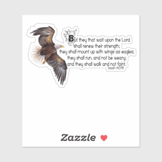 Vleugels als adelaars sticker (Vel)