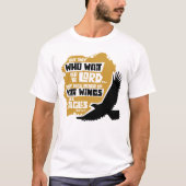 Vleugels als adelaars t-shirt (Voorkant)